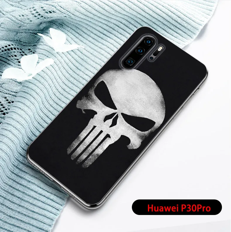 Крышка huawei P30 Pro Чехол популярными печатными головками Прозрачная мягкая Задняя