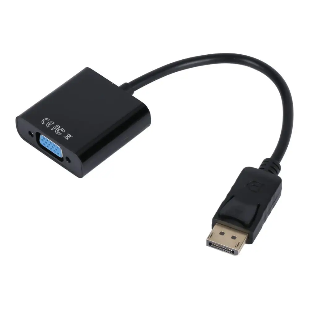Кабель-переходник 1080p DP DisplayPort папа-VGA мама | Электроника