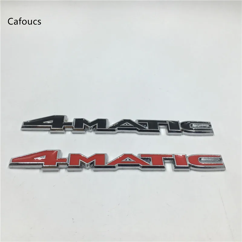 

Cafoucs FOR MERCEDES 4-MATIC 4Matic AWD Metal Bumper Trunk Grill Emblem Decal Logo Badge