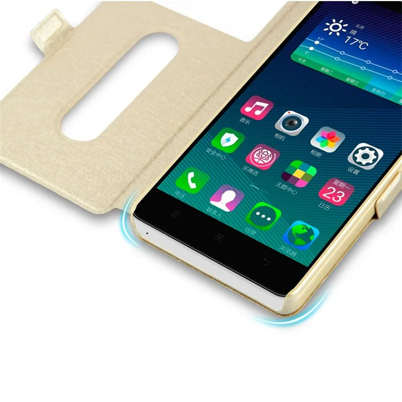 New Fashion For Lenovo K3 Note Case Leather Stand Cover K50 A7000 Double View Window Phone Cases Accessories | Мобильные телефоны и