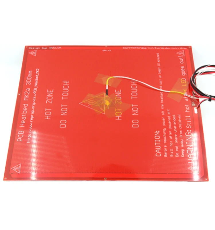 300*300*2 0 MK2A RepRap RAMPS 1 4 PCB Heatbed + светодиодный ОД резистор кабель 100k Ом термисторы