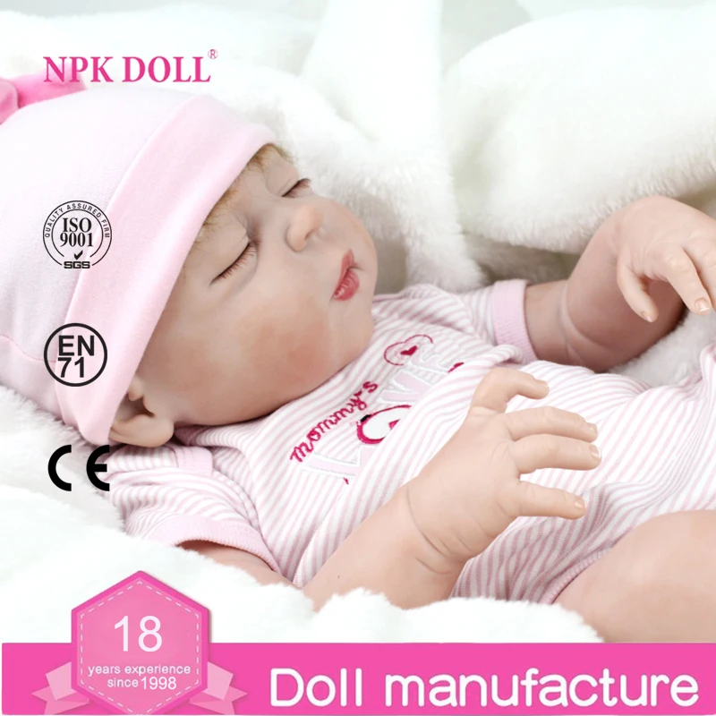 NPKDOLL 22 дюймов Кукла Reborn полное тело силиконовые куклы Reborn игрушки подарки для девочек реалистичные новорожденные дети модные куклы игрушки