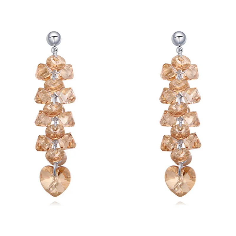 Новинка модные серьги подвески с кристаллами Сваровски дня рождения|earrings for|swarovski