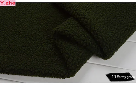 army green 150X50 см, 1 шт., хорошая плюшевая ткань, теплая мягкая имитация овечьей шерсти, фланелевая кашемировая плюшевая ткань, материал для шитья, внутренняя подкладка, пальто - Цвет: army green