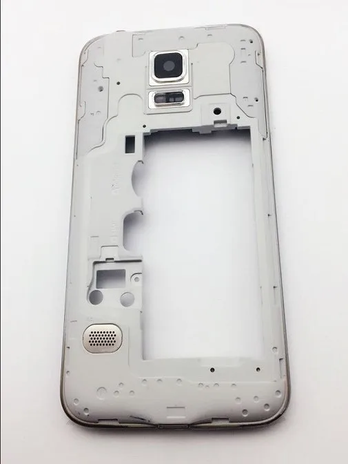 Средняя рамка Корпус Крышка объектива камеры стекло для samsung Galaxy S5 mini G800