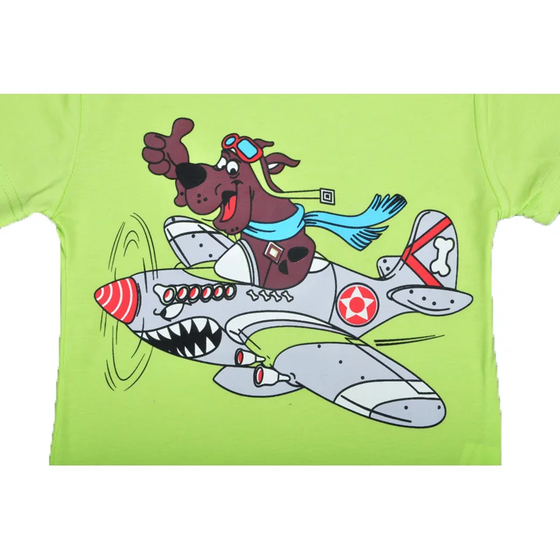 Футболка с рисунком собаки и клетчатые штаны для мальчиков комплект отдыха