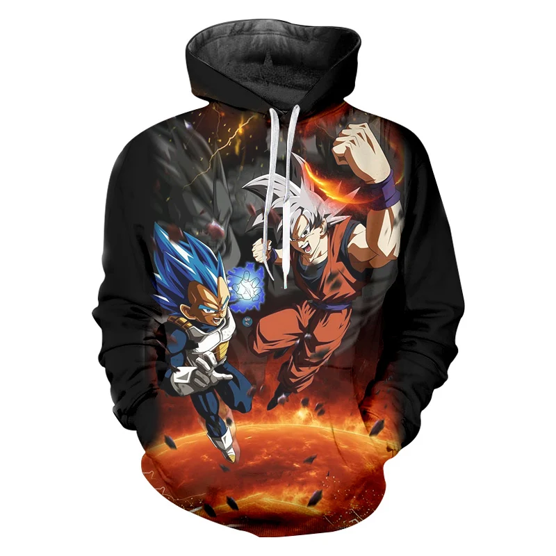 OGKB Super Saiyan vegeta и Сон Гоку толстовки 3D Dragon Ball Z кофты с капюшоном Прохладный костюмы модные пальто аниме косплэй 6xl
