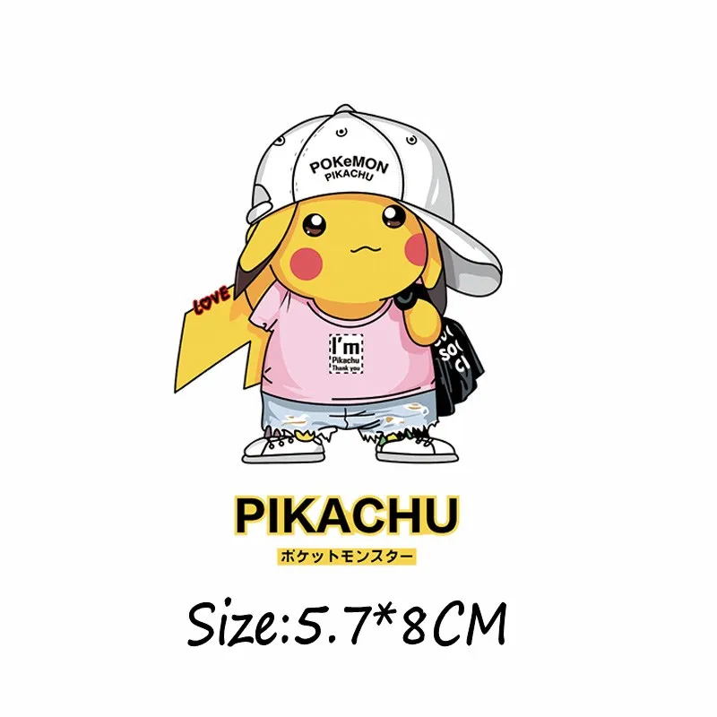 Цифровой Монстр Пикачу Железный На переноске для одежды DIY Аппликация