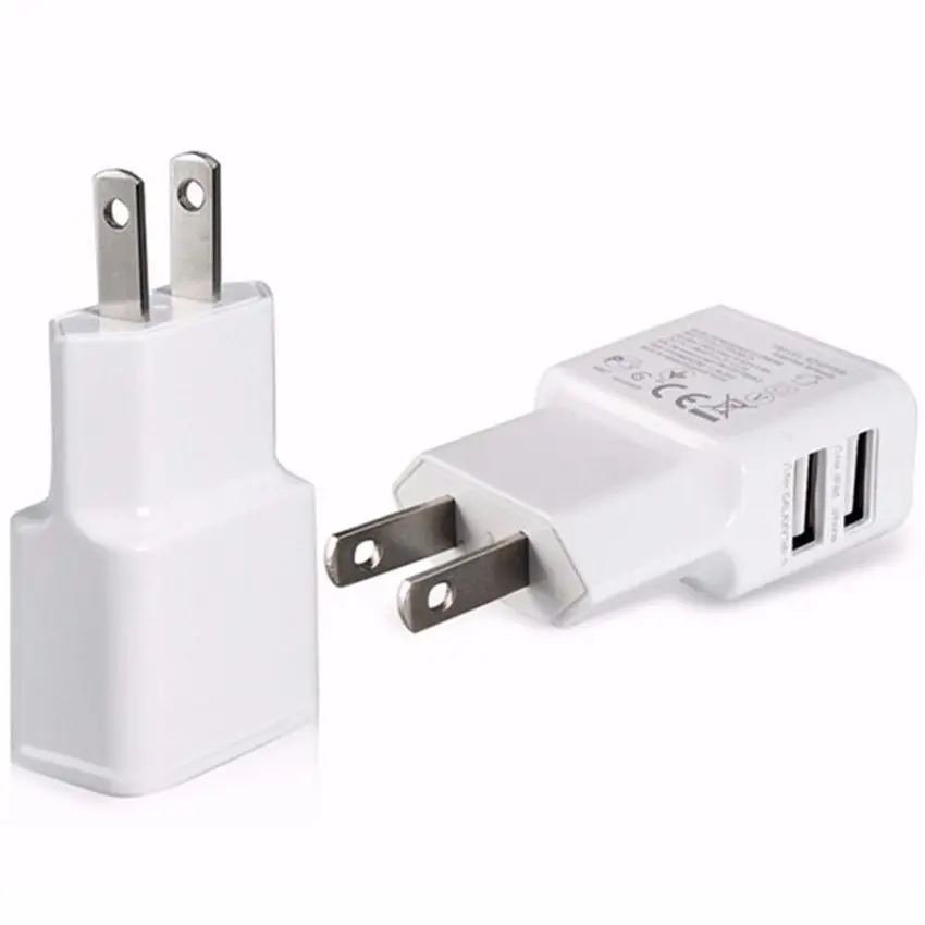 Новинка белое универсальное настенное зарядное устройство с 2 USB-портами 2A EU US Plug