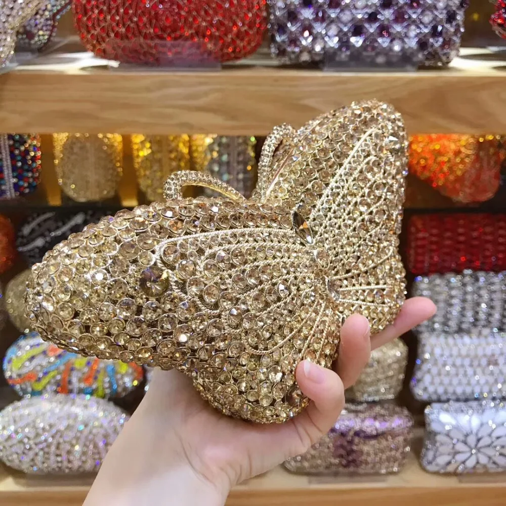 Женские клатчи в форме бабочки, маленькая сумка на плечо с цепочкой, красные свадебные вечерние сумки на застежке, вечерние сумочки