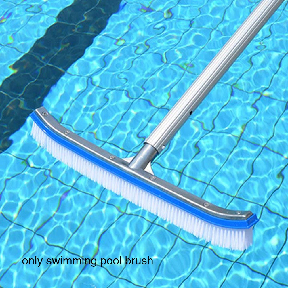 18 Inch Curved Swimming Pool Brush Cleaning Tools Spa Wall &amp Floor Nylon Bristles Cleaner Broom Accessories | Спорт и развлечения