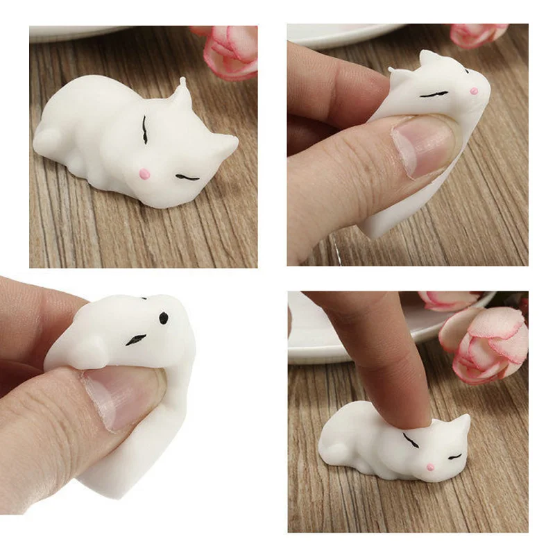 Милая мягкая игрушка лиса Mochi сжимаемая ремешки для телефона аксессуары фиджет