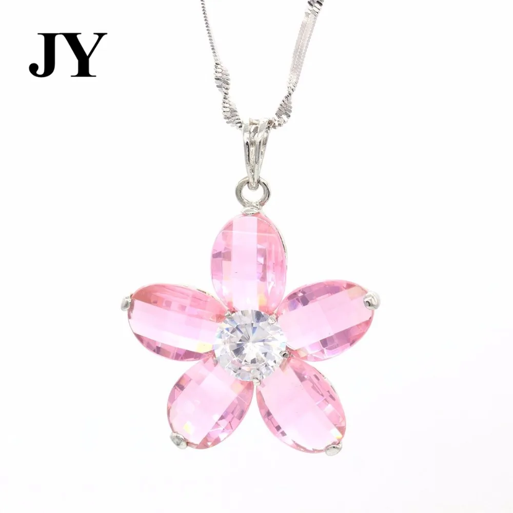 JY мода цветок Форма красный/фиолетовый/розовый/черный/синий/зеленый кулон для