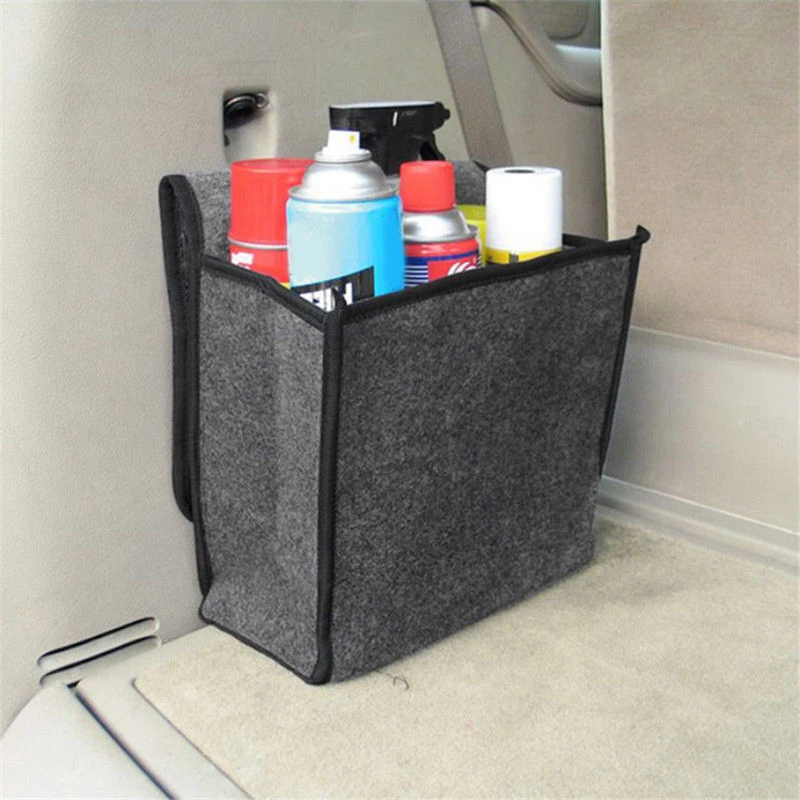 Органайзер для багажника автомобиля складной мягкий войлочный ящик хранения