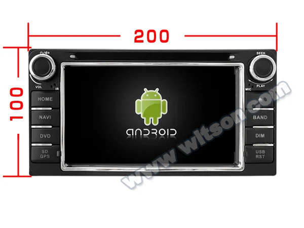 WITSON Android 6 0 2 Гб RAM автомобильный DVD для TOYOTA Land Cruiser 100 серия фортунер Прадо RunX + WIFI/4G