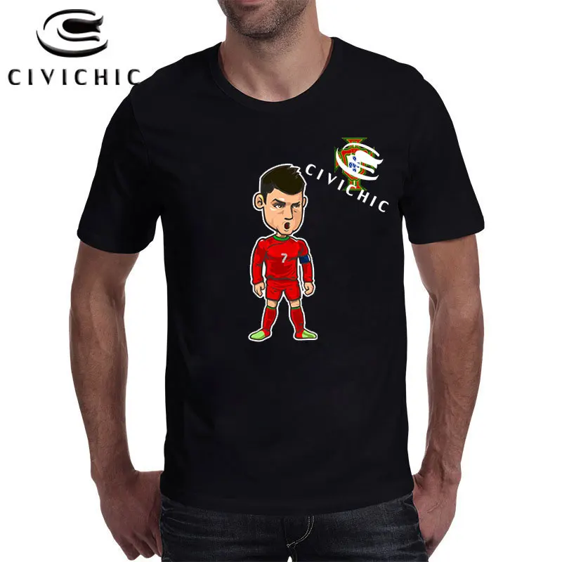 CIVICHIC мужские CR 7 топы с рисунком Криштиану Роналду летние футболки принтом из