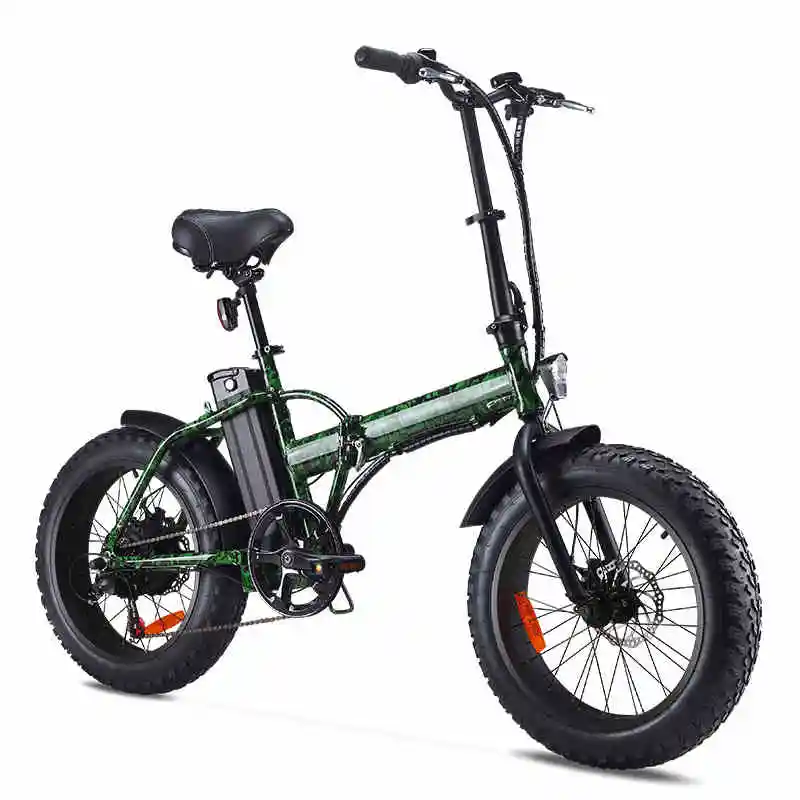 20inch Mini folding mini electric bike 48V lithium 4.0tire adult scooter beach off the road Electric mountain snowmobile | Спорт и