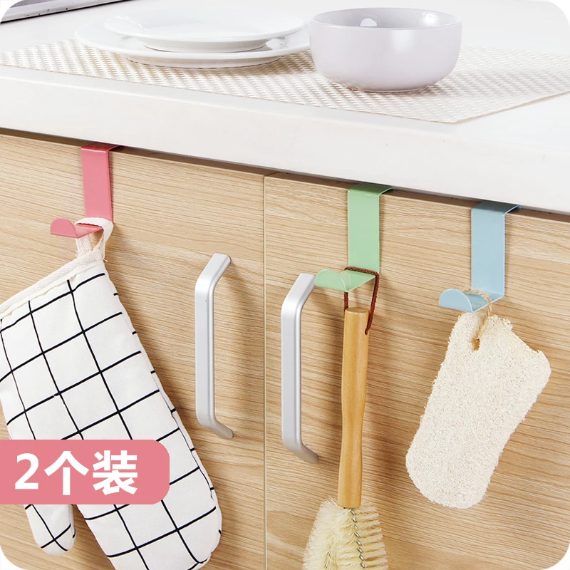 2 шт. дверная Вешалка из нержавеющей стали для кухонного шкафа вешалка спальни