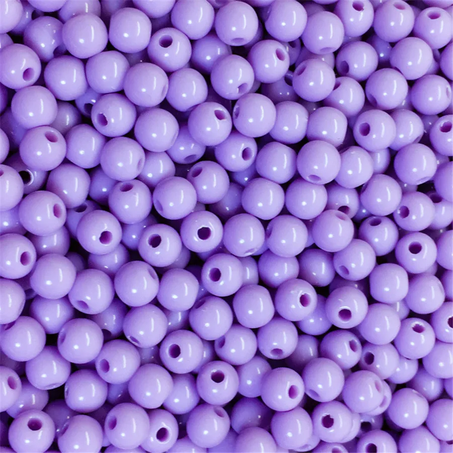 Multicolor Round Beads Diy Hand Made Beaded Bracelet Necklace Jewelry Making Candy Color Loose Clothing Accessories | Дом и сад