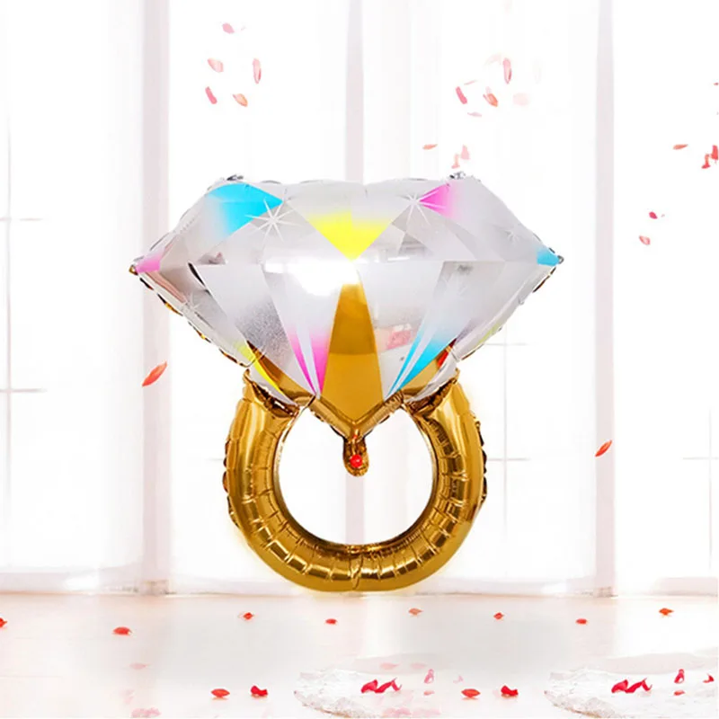 Ring ballon gold Свадебные украшения для свадебной вечеринки, реквизит для фотобудки, свадебные украшения в винтажном стиле, романтический свадебный баннер, реквизит для фотобудки - Цвет: Ring ballon gold