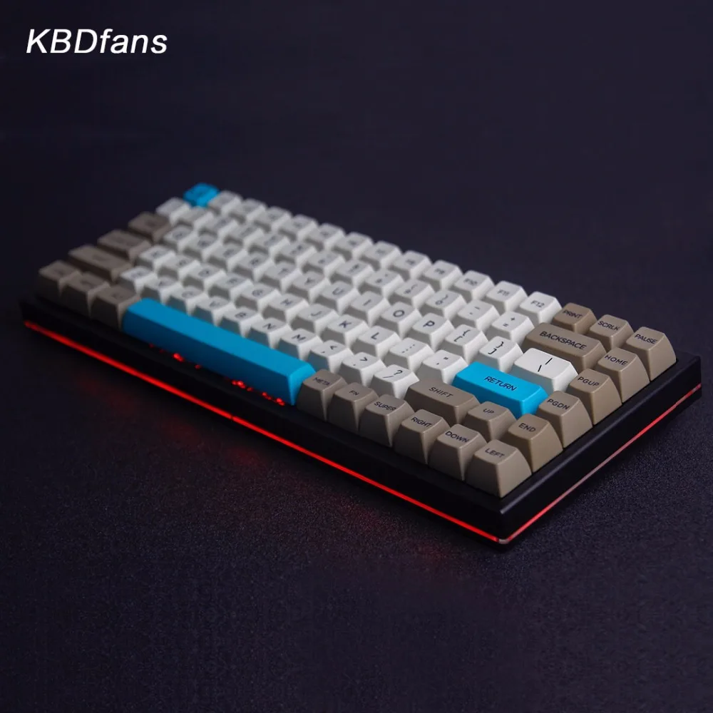 Ретро бежевый 134 клавиш SA PBT Keycap dye subbed Cherry MX switch keycaps для проводной USB Механическая