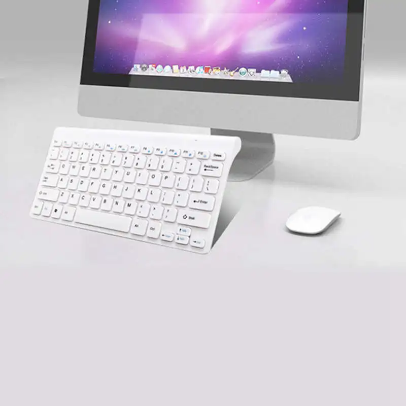Мини Беспроводная мышь Клавиатура для ноутбука Настольный компьютер Mac домашний офис эргономичная игровая клавиатура мышь комбинированная мультимедийная