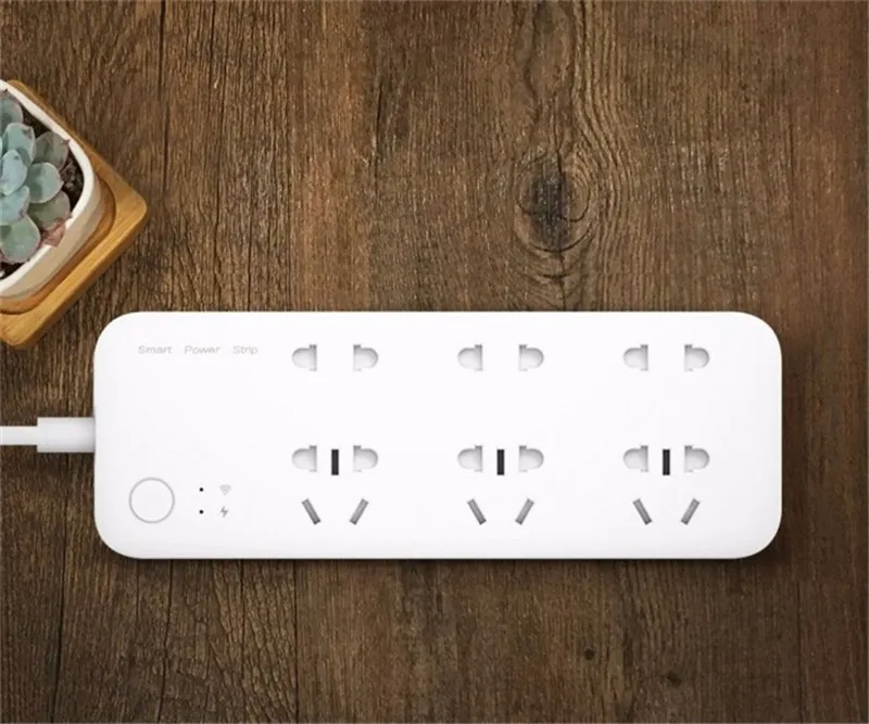Оригинальный Xiaomi Mijia Smart power Strip Intelligent 6 портов WiFi беспроводной пульт