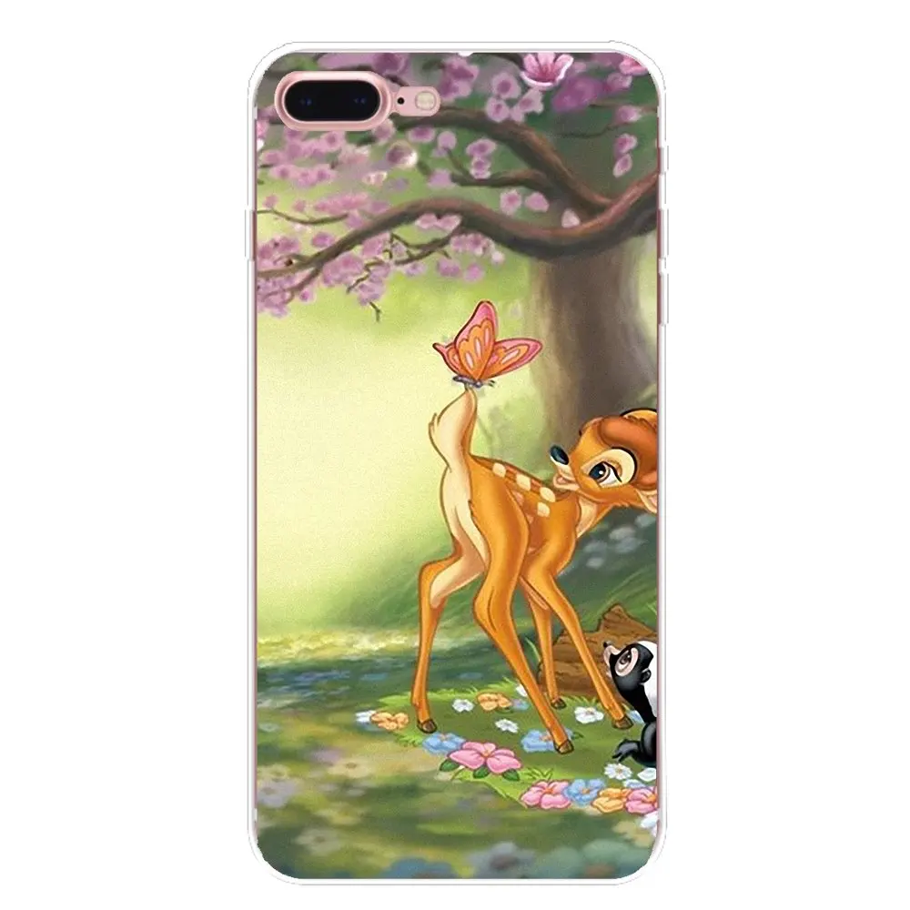 For Samsung Galaxy S2 S3 S4 S5 MINI S6 S7 edge S8 S9 Plus Note 2 3 4 5 8 Coque Fundas Silicone Case Cute Bambi fawn hearts anime |