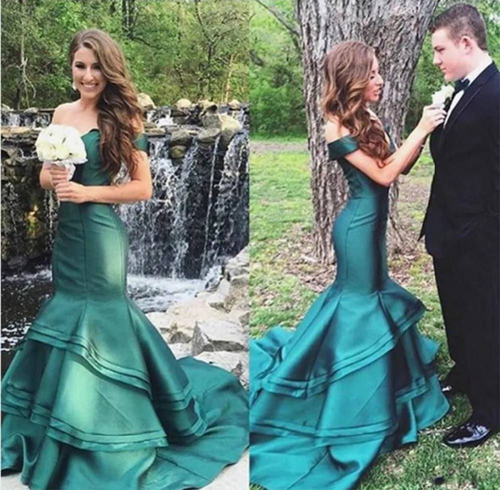 Fashion Special Mermaid Prom Dresses 2017 Sweetheart Neck Ruffles Party Gowns Charming Custom Made | Свадьбы и торжества