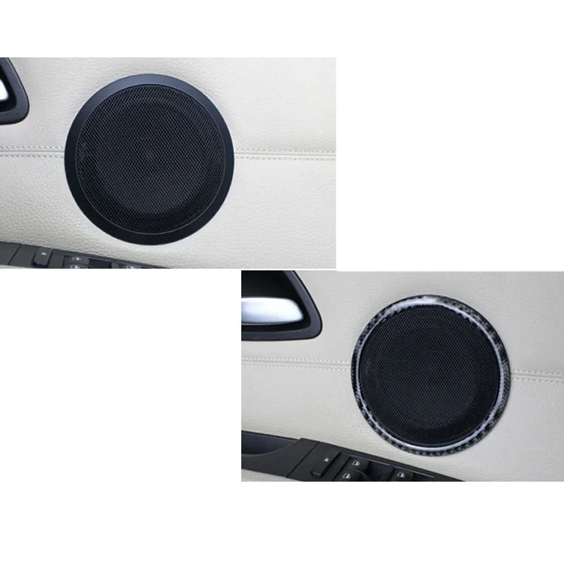 lsrtw2017 carbon fiber car door sound trims for bmw 3 series 320 318 316 325 330 335 340 328 e90 e91 e92 e93 2005-2012 2011 2010 |