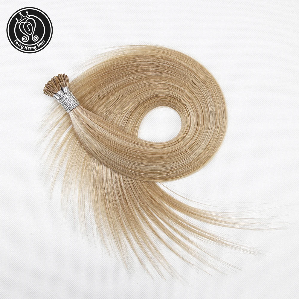 Сказочные волосы Remy 0 8 г/локон 16 &quot18&quot 20 &quotRemy I Tip человеческие для наращивания