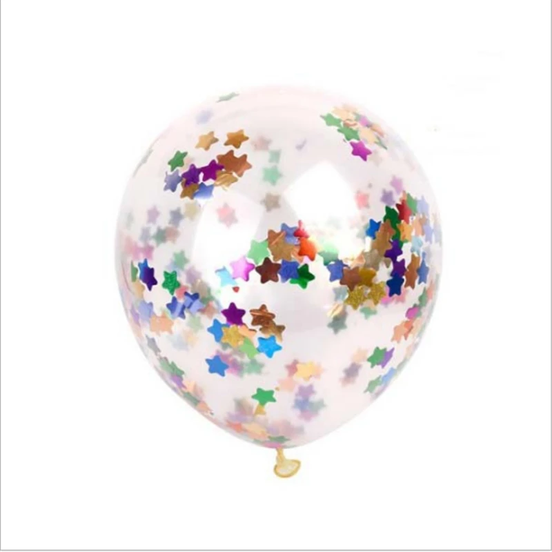 12 потихоньку красочные конфетти латексные шары прозрачные для свадьбы вечеринки