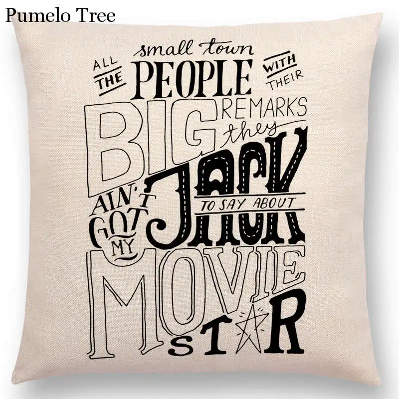 Горячая Распродажа черно белые декоративные буквы значимые слова теплые