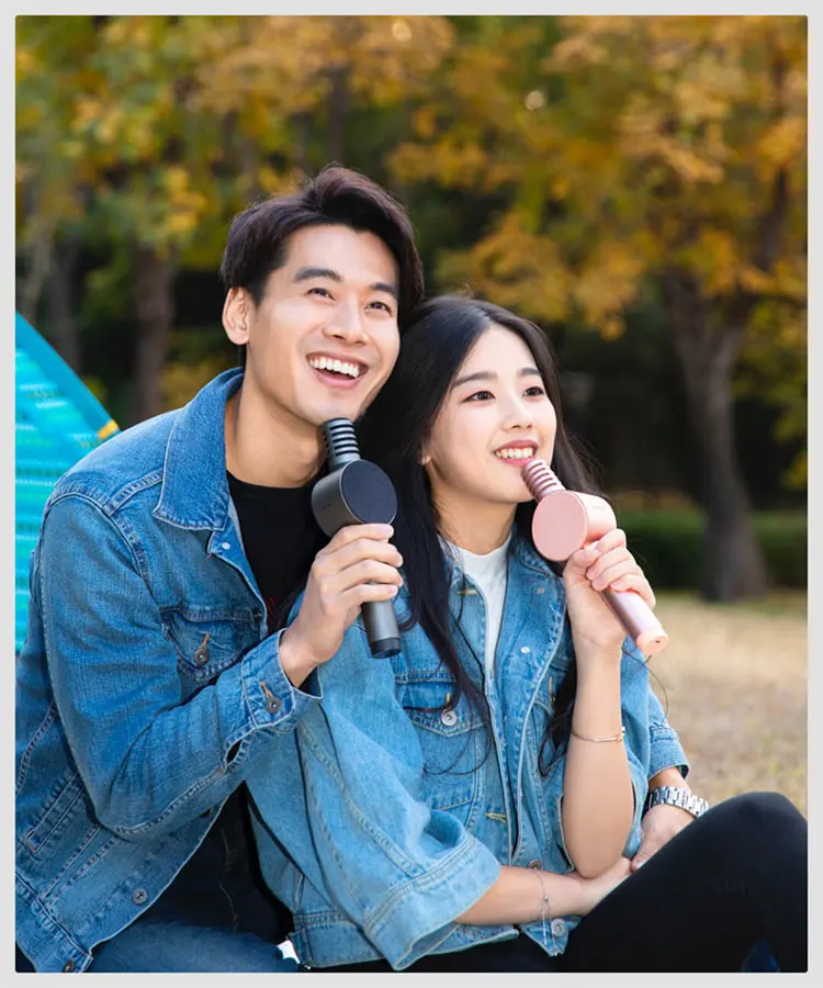 Xiaomi аудио беспроводной микрофон xiaohou караоке live Bluetooth модный динамик с микрофоном для студентов детей взрослых Открытый camping19