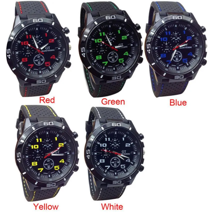 

Men Wristwatch Quartz Sport Silicone Fashion Hours Sports Watches Mens Military Style Waterproof Watches Man Electronic Watch