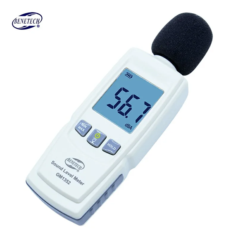 Цифровой шумомер BENETECH GM1352 измеритель уровня звука 30 130 дБ с ЖК экраном|digital sound level