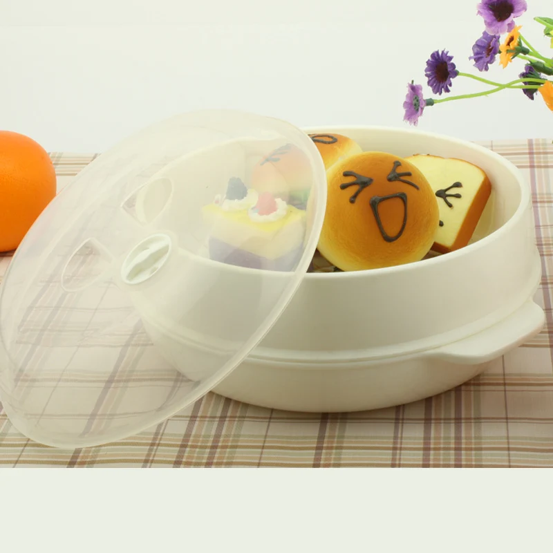 

microwave oven round steamer heated device high quality material bowl