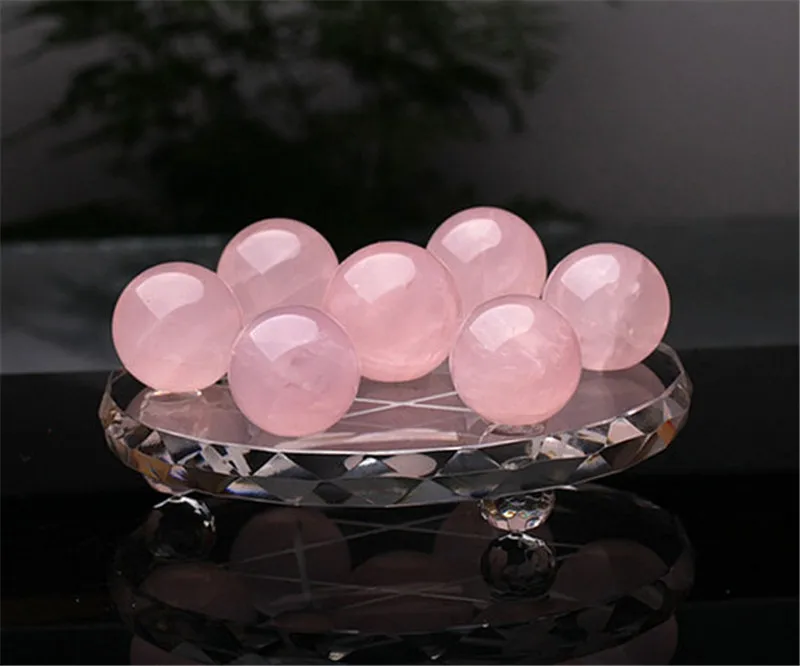 Новое поступление 100% натуральный шар из розового кварца зеркальный исцеляющий