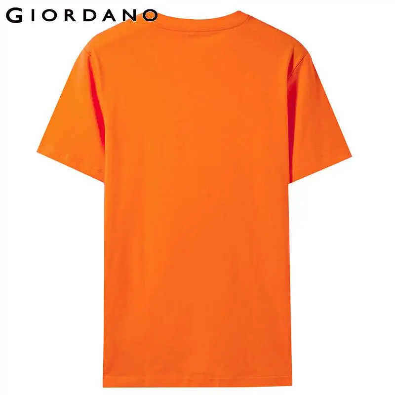 Giordano Men Tshirt Short Sleeve Graphic T Shirt Homme Bright Color Camisetas Hombre Funny Slogan Tee For | Мужская одежда