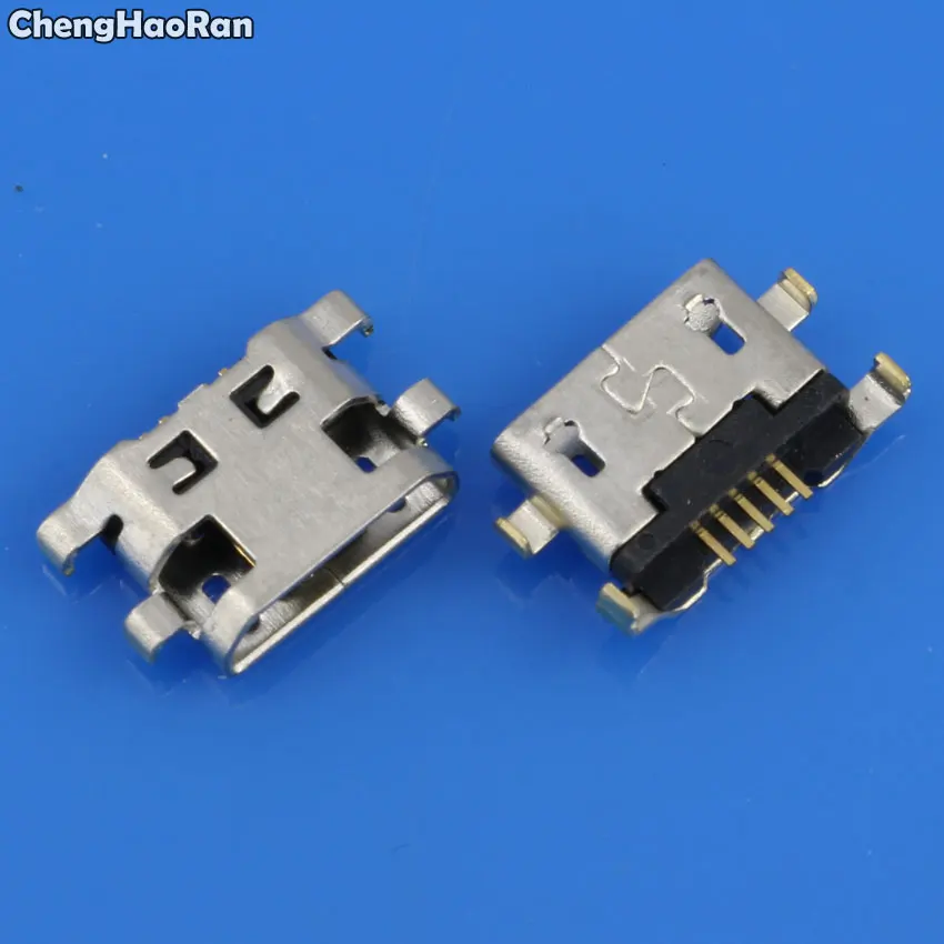 ChengHaoRan 2 20 шт. микро USB Разъем гнездо 5pin обратная Тяжелая пластина 1 мм плоский рот