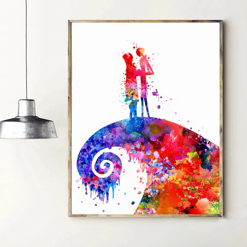 Фотофон с изображением Джека Скеллингтона и Салли кошмара перед рождеством