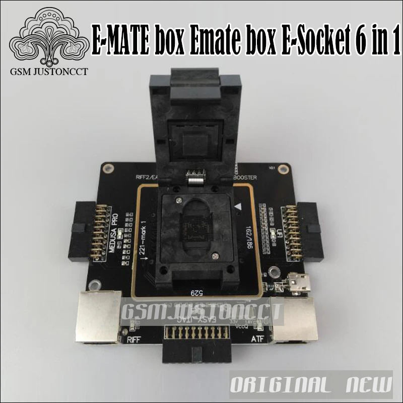 E MATE box Emate Socket 6 в 1 без сварки BGA169E BGA162 BGA221 поддержка EASYJTAG PLUS ATF GPG EMMC BOX|easyjtag| |