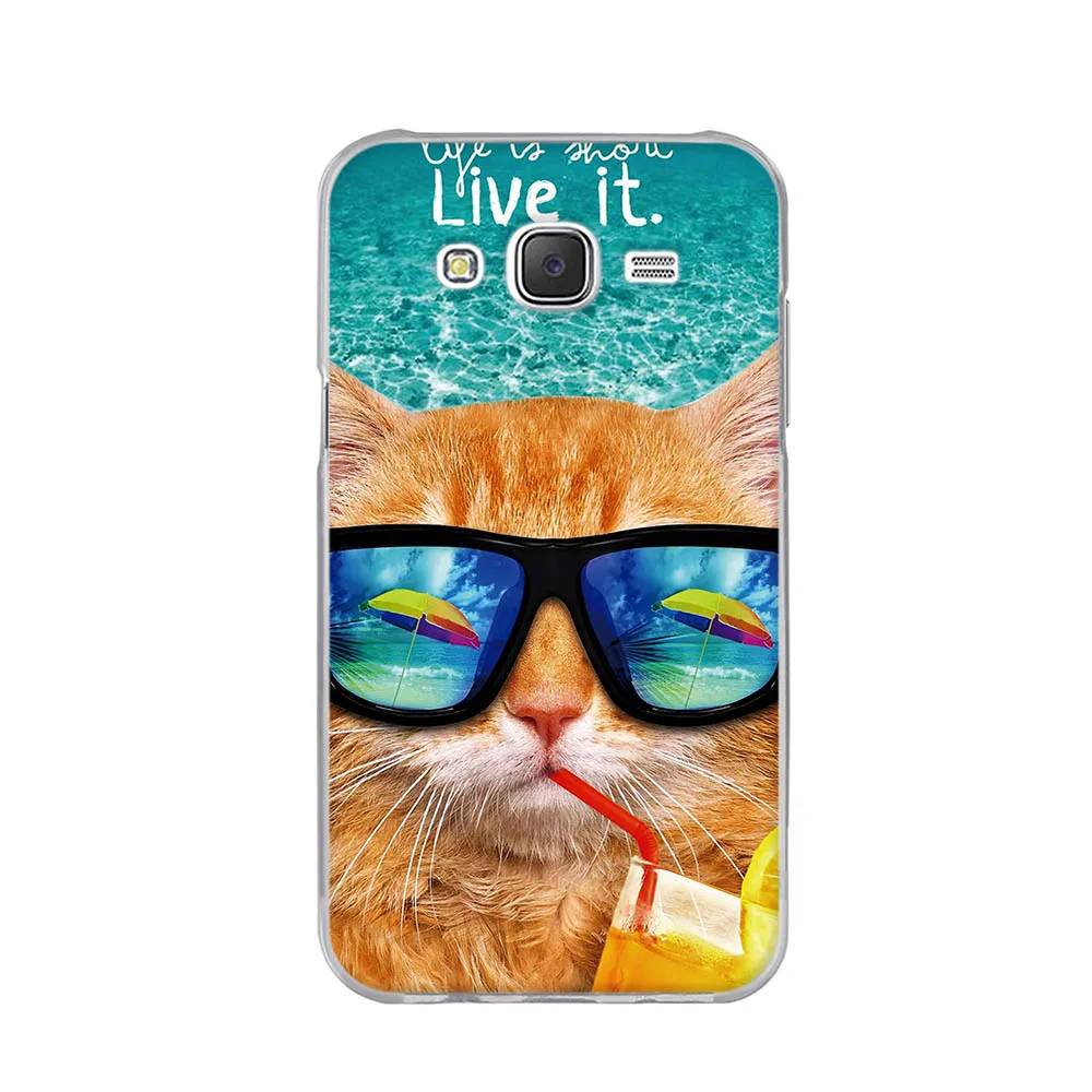 Phone Case For Samsung Galaxy J5 J500 J500N J500F 5.0 inch Back Cover j5 2015 Silicone TPU Shells | Мобильные телефоны и