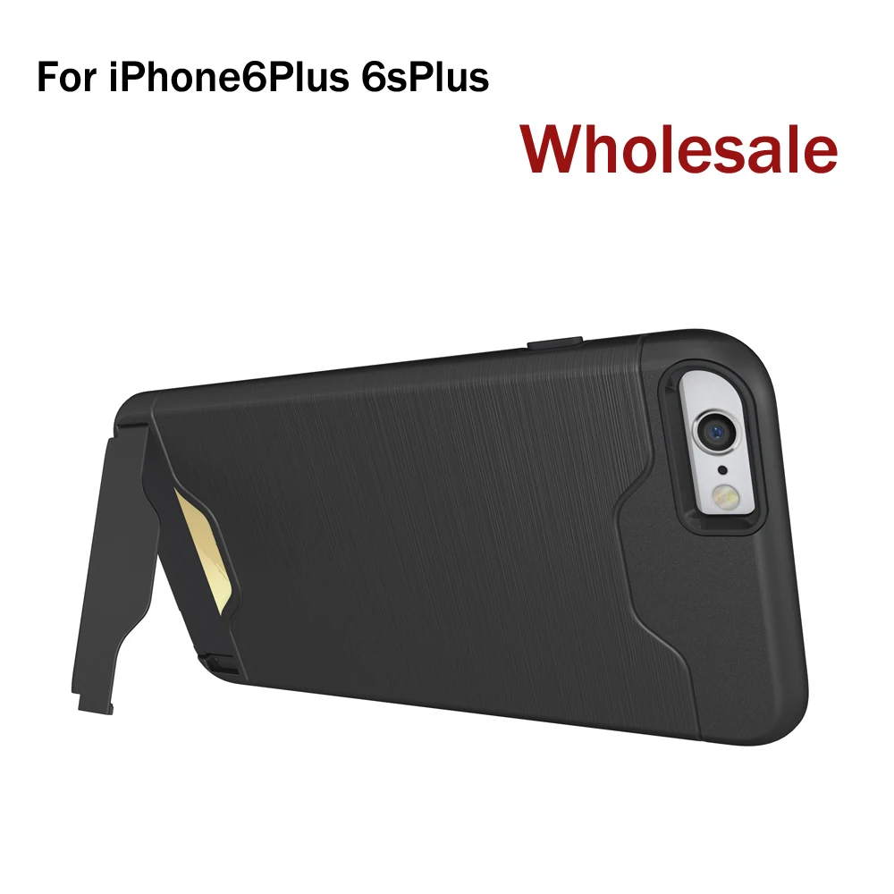 10x оптовая продажа 2 в 1 чехол для iPhone 6Plus 6splus защитный со скрытым слотом карт