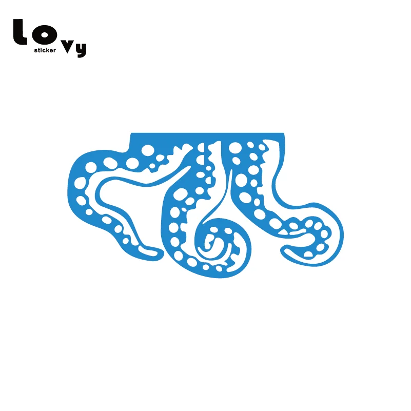 Щупальца осьминога виниловая настенная наклейка для украшения резервуара