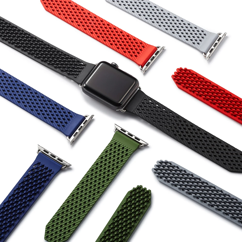 Ремешок для часов Apple Watch Series 4 новый силиконовый резиновый ремешок 1 2 3 браслет iWatch