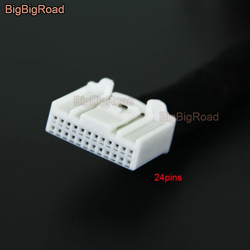 Кабель адаптер BigBigRoad для камеры заднего вида 24 контакта с разъемом RCA|Камеры авто|