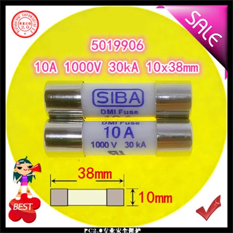10х38 1000В 30KA 500mA 1A 2A 3A 8A 10A 12A 16A DMI плавкий предохранитель мультиметра трубка 5019906|10a