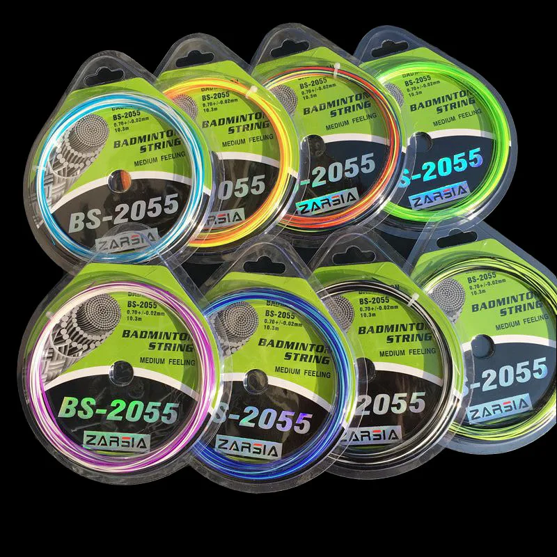 (10 pecs/lot) ZARSIA BS-2055 Badminton strings training badminton string colorful badminton racket strings Max tension 27 lbs
(10 pecs/lot) ZARSIA BS-2055 Badminton strings training badminton string colorful badminton racket strings Max tension 27 lbs
