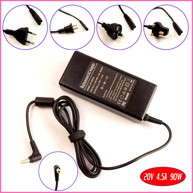 

20V 4.5A 90W Laptop Ac Adapter Charger for Lenovo Z360 Z460 Z470 Z475A Z570 G575GX G470A G470G Y471A G580